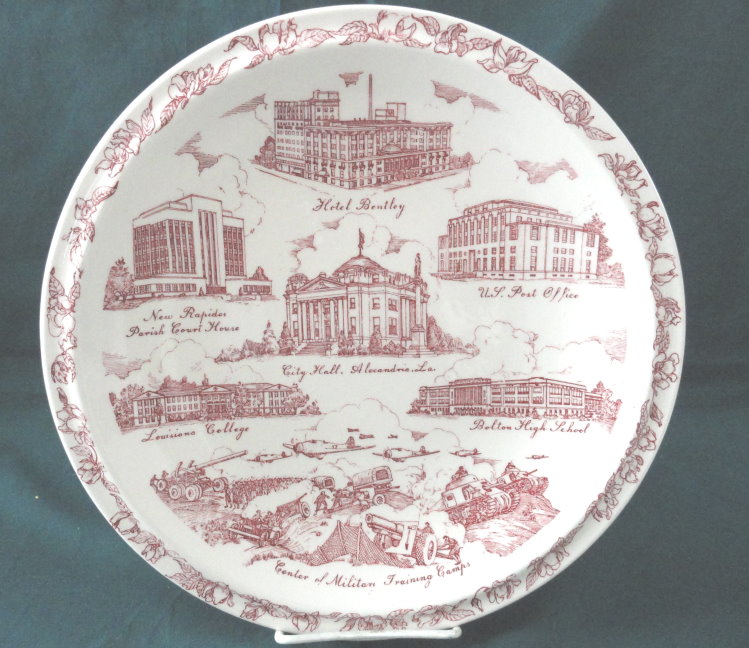 Vernon Kilns Souvenir Plate - Alexandria 