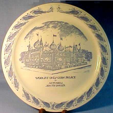 Vernon Kilns Corn Palace Plate in Mitchell, South Dakota