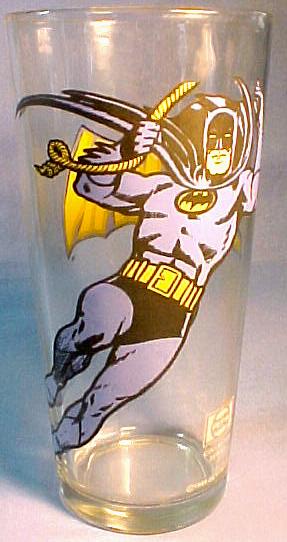 1978 DC COMICS batman and robin boy wonder robin pepsi glass