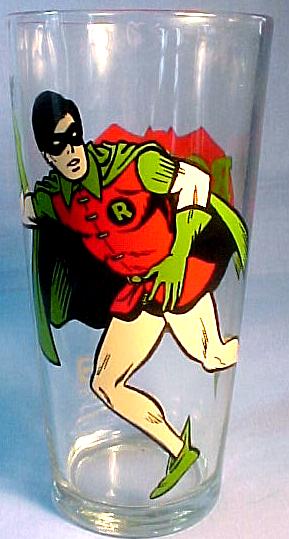 1978 DC COMICS batman and robin boy wonder robin pepsi glass