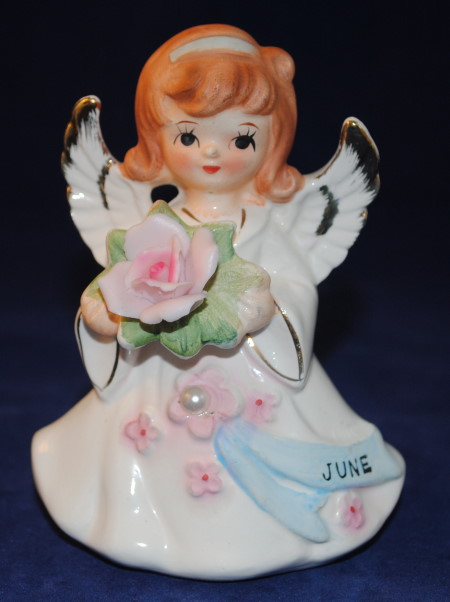 Lefton Jeweled Birthday Angel #6224 - June