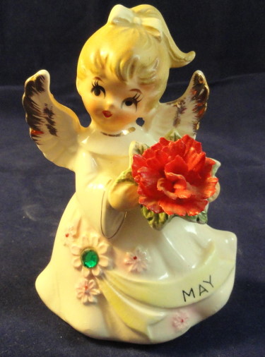 Lefton Jeweled Birthday Angel #6224 - April