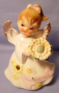 Lefton Jeweled Birthday Angel #6224 - November