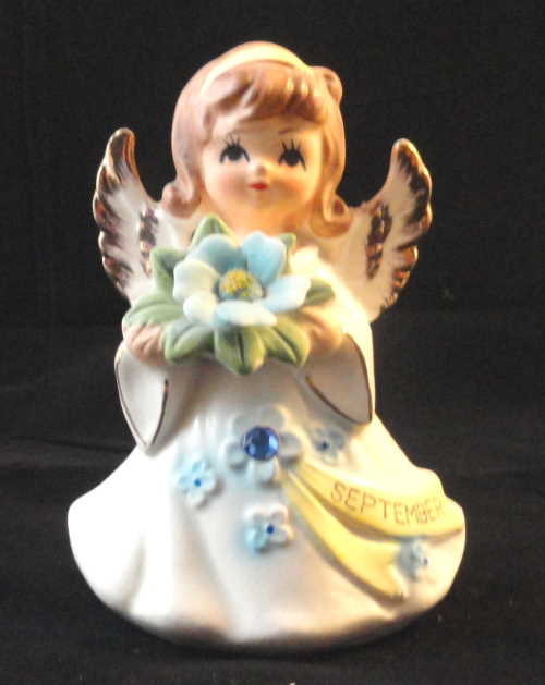 Lefton Jeweled Birthday Angel #6224 - September