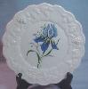 Westmoreland Paneled Grape 8-1/2" Salad Plate W Iris Design