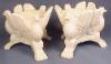 Shell Pink Eagle Candleholders