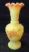 Fenton Rose Burmese 6" Single Crimped Vase 