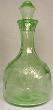 Cameo Green Decanter And Stopper 