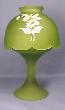 Westmoreland Mini Lamp All Green Mist W Daisy Decoration 