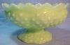 Fenton Shiny Lime Hobnail Candle Bowl