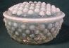Moonstone - 4-3/4" Round Puff Box with Lid