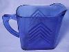 Cobalt Blue Chevron Milk Pitcher