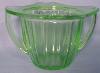 Adam Depression Glass Green Sugar