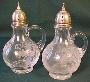 Cambridge Chantilly Salt and Pepper Shakers w Handles