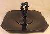 Paden City Line #411 Black Ebony Tray w Center. Handle