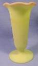 Fenton Burmese 5-1/2" Footed Vase with Quilted Interior