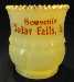 Gold Trimmed Custard Gl Souvenir Toothpick Cedar Falls IA