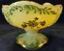 Northwood Intaglio Custard Glass Footed Berry Dish