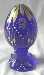 Fenton 1998 Egg in Cobalt Blue w Gold Trim
