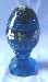 Fenton 1998 Limited Edition Egg in Cobalt Blue w Floral Design