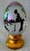 Fenton 1992 Limited Edition Egg Lady Golfer Silhouette