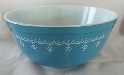 Pyrex 2-1/2 Quart Mixing Bowl (#403) in Blue Snowflake Pattern