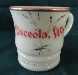 Gold Trimmed Custard Souvenir Cup Osceola Wisconsin