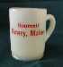 Custard Glass Souvenir Small Mug Newry, Maine