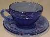 Aurora Cobalt Blue Cup and Saucer