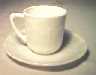 Cremax Ivory Demitasse Cup and Saucer