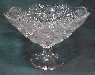 Westmoreland Old Quilt Crystal 7-1/2" Footed Fruit Bowl