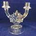 Fostoria Baroque Large Crystal Double Candelabrum - Pair