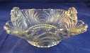 Cambridge Clear Caprice 5" Square Bowl W Upturned Handles