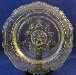 Depression Patrician Amber 11" Dinner Plate