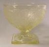 Depression Glass - Horseshoe (No. 612) Yellow Sherbet