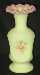 Fenton Rose Burmese 7" Pinched Vase