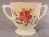 Petalware Red Trimmed Mountain Flower Sugar Bowl