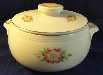 Hall Rose White Casserole With Lid