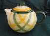 Vernon Gingham 6-cup Covered Teapot