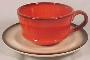 Metlox Red Rooster Cup & Saucer