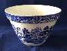 Blue Willow Mixing Bowl Or Flower Pot Made In England