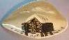 Sascha Brastoff Alaska Line Log Cabin Triangular Dish