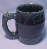 Van Briggle Mug With Black And Gray Drip Glaze