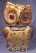 Shawnee Owl Cookie Jar with Gold Trim