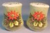 Lefton Poinsettia Salt and Pepper Shakers