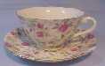Lefton Rose Chintz Cup and Saucer