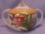 Noritake Stylized Luster Sugar w Stylized Floral Design