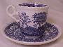 Copeland Spode's Tower Blue Demitasse Cup And Saucer