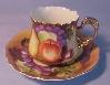 Lefton Brown Heritage Fruit Cup and Saucer 