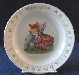 Early 1900s ABC Plate - Sunbonnet Children Kissing